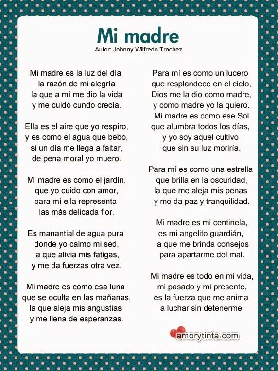 Amor y Tinta: Poemas para las madres