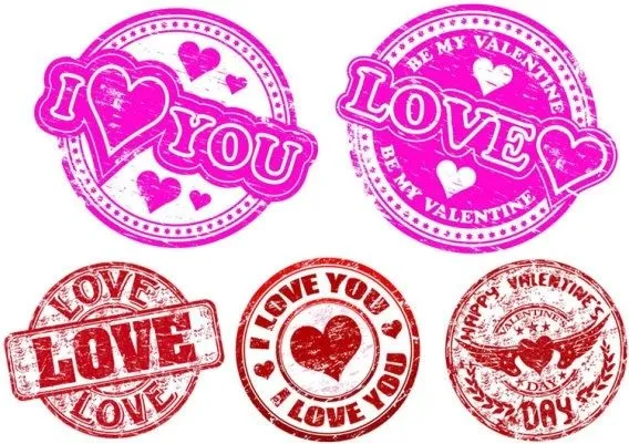 Amor vector insignia Vector del corazón - vectores gratis para su ...