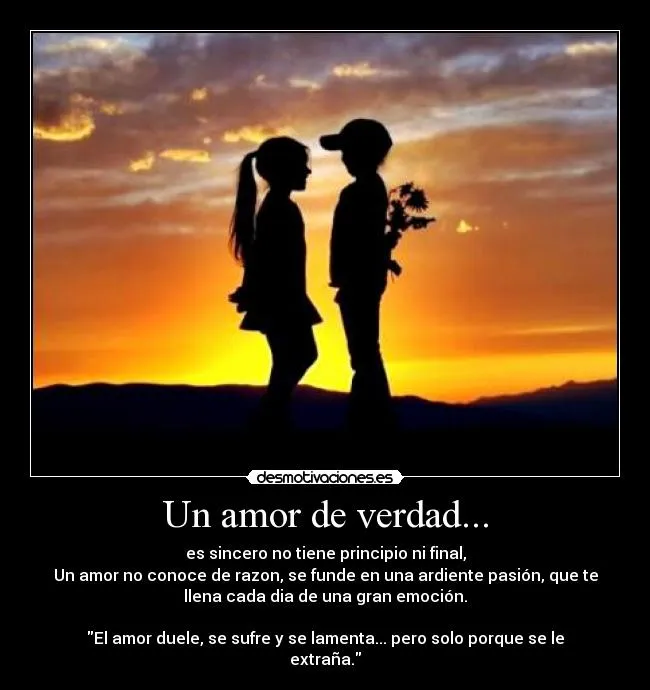 Un amor de verdad... | Desmotivaciones