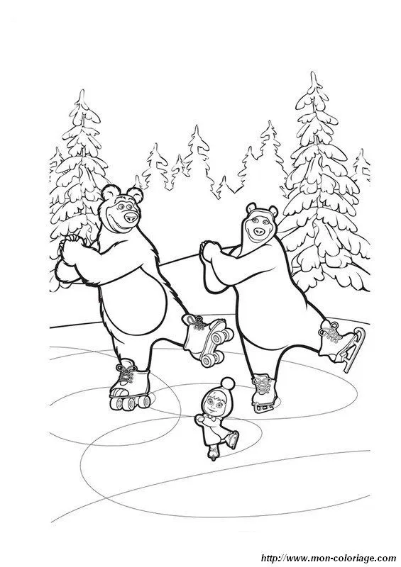 Amoros Bears Colouring Pages