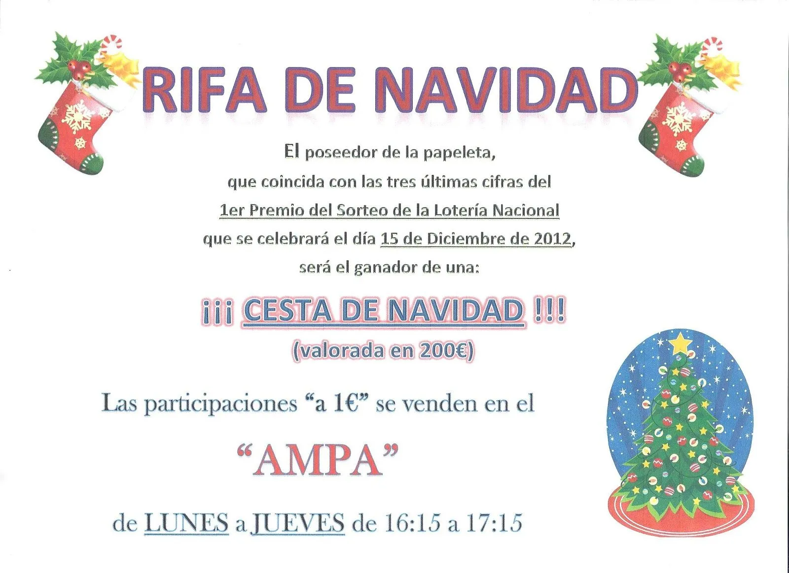 Ampa Ceip El Espinillo: Noticias Curso 2012-