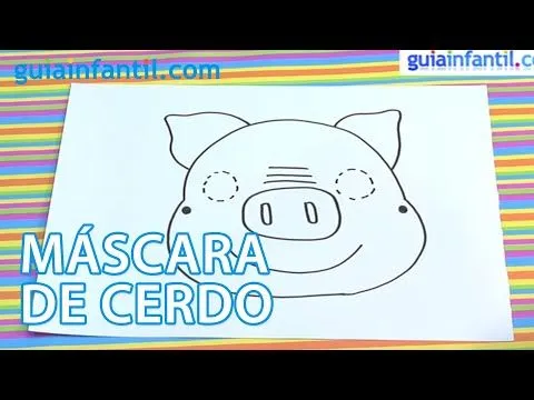 AMY AMY - Máscara de cerdo. Disfraces para carnaval