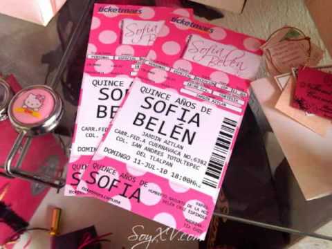 Ticket para XV años - Imagui
