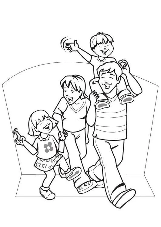 an families Colouring Pages