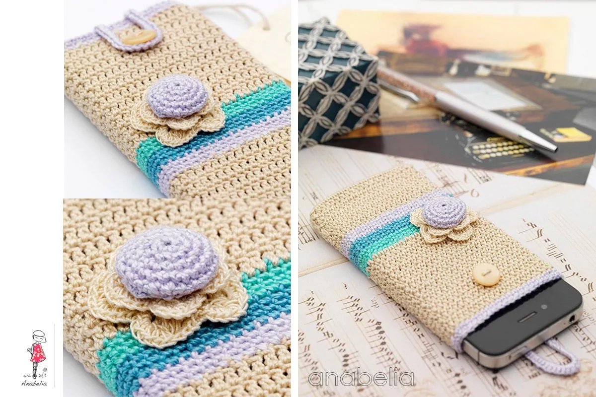 Anabelia Handmade: Smart phone crochet cover