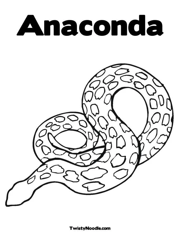 anacondas colorear Colouring Pages (page 2)