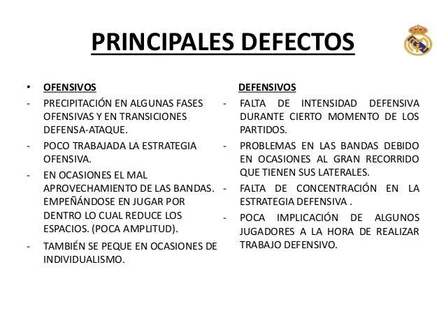 Análisis del real madrid