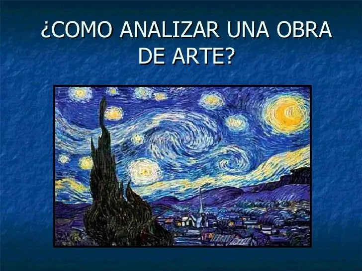 Como analizar una obra de arte