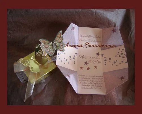 Anamar Invitaciones: Cajita Invitación