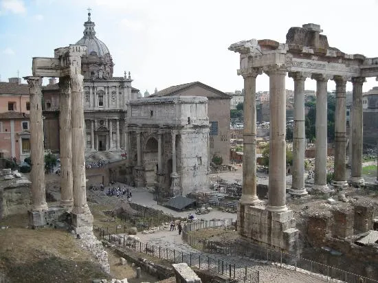 Ancient Rome - Foro Romano at rear of hotel - Picture of ...