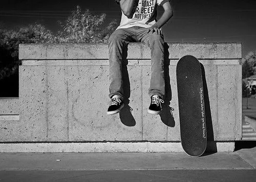 B and W Portrait: DC Skate Plaza | Kitchen Tent Photography