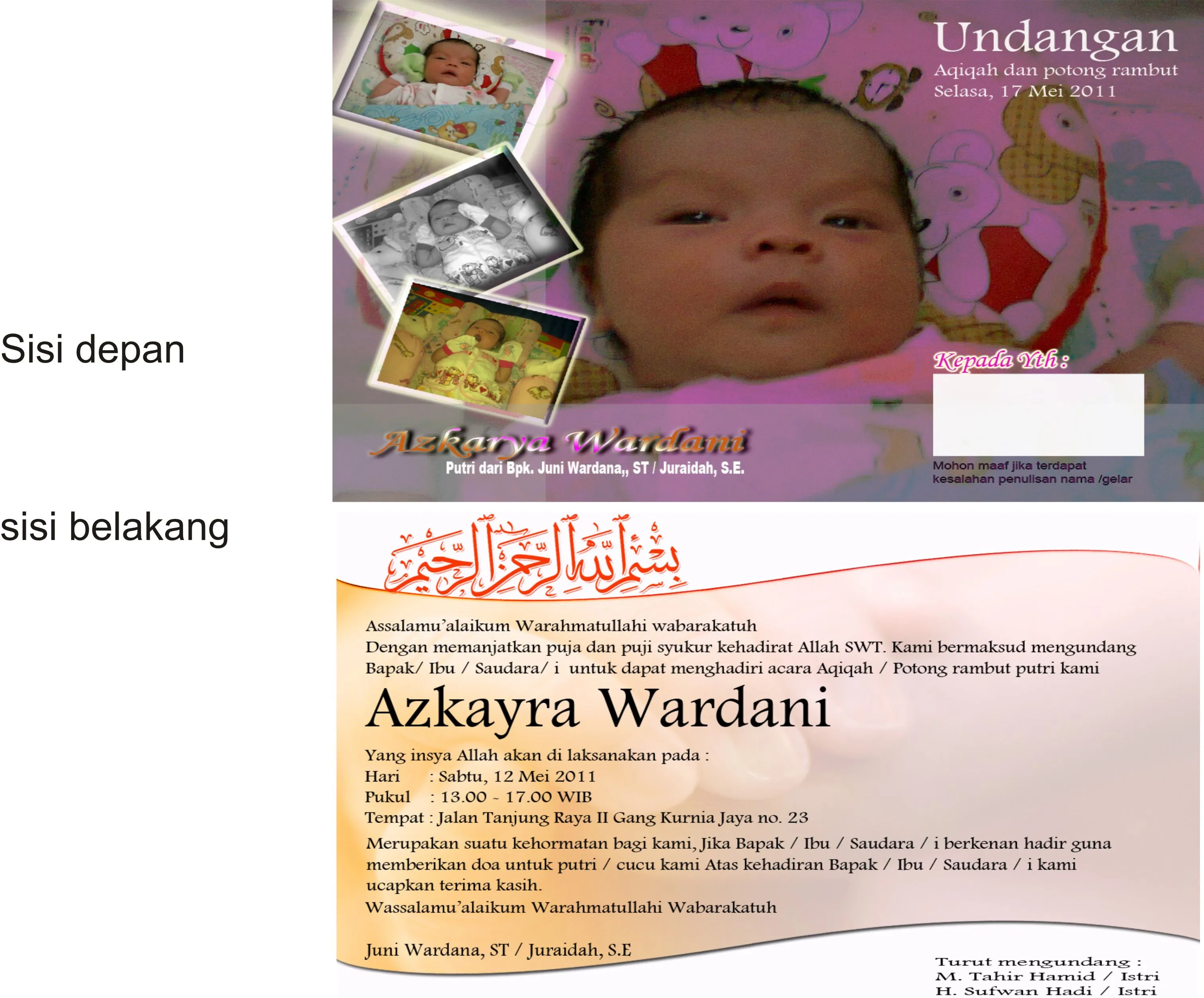  ... And Post Surat Undangan Aqiqah MyCelular Org Blognya Erwin Miradi