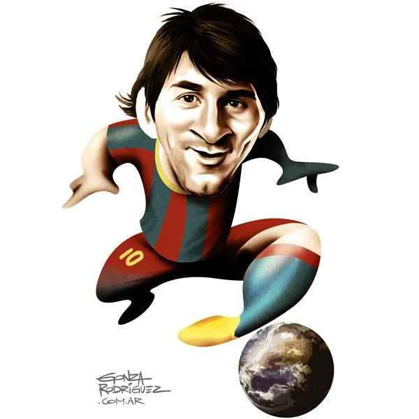 Caricatura de messi - Imagui