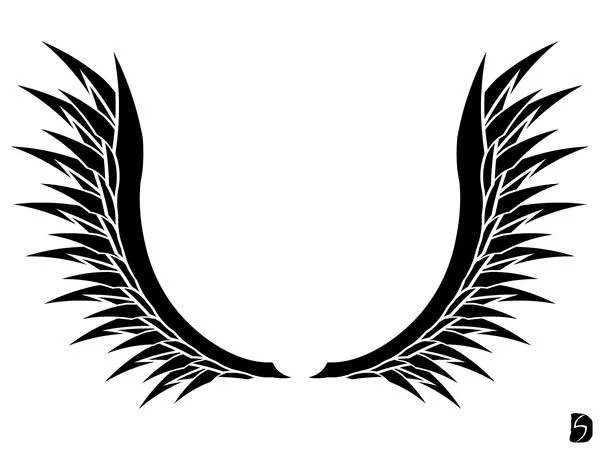 Angelic Tribal Wings 01 by ~GifHaas on deviantART