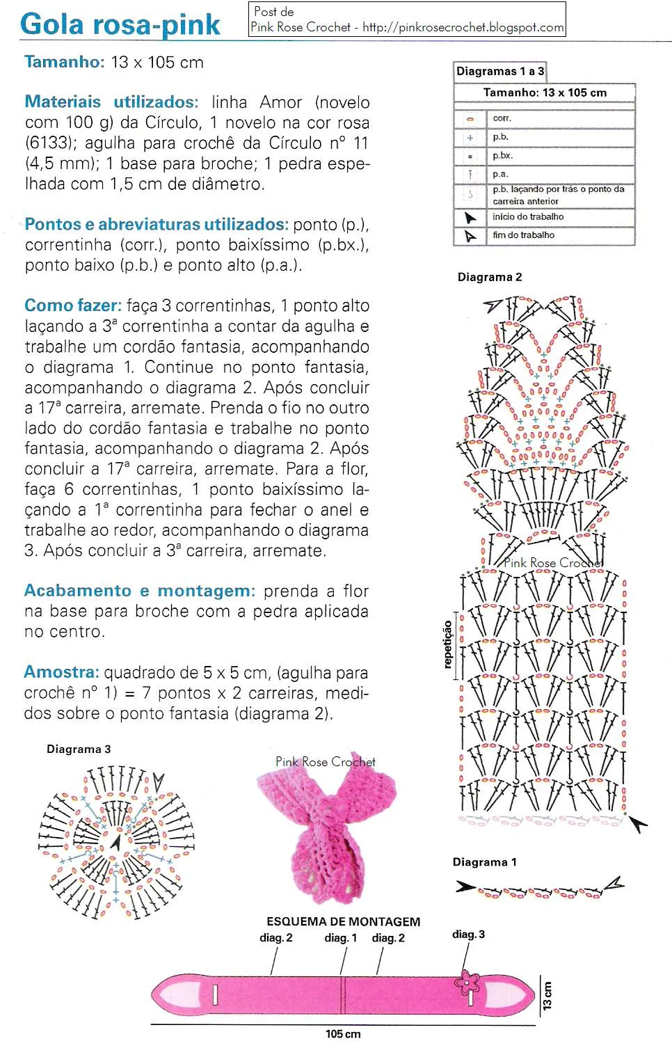 Angelina -crochet and more-: Cuellito crochet-Golinha em Crochê ...