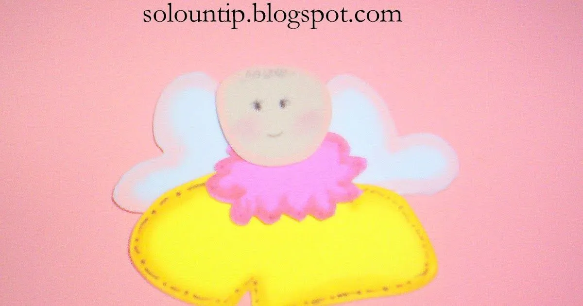 Angelito en fomi con molde ~ Solountip.com