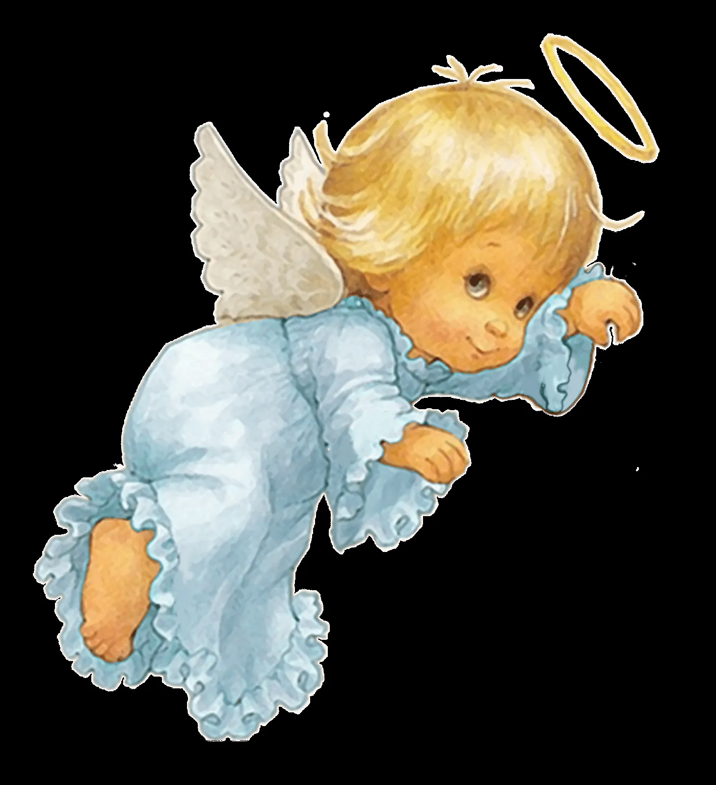 Angelitos bebé en dibujo - Imagui