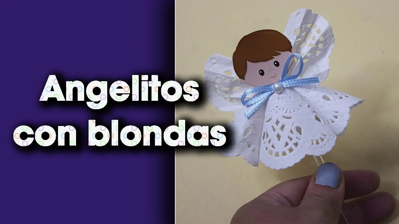 Angelitos DIY ideal para decorar bautizo o primera comunión - YouTube