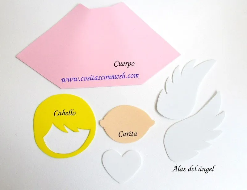 Angelitos en foami paso a paso manualidades ~ cositasconmesh