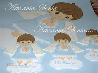 Artesanias Sonia: Angelitos para Bautizo