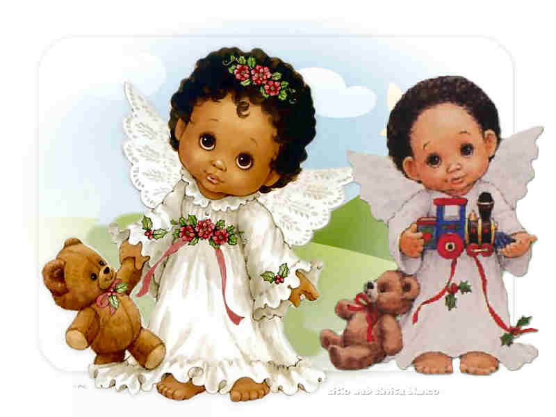 Angelitos Negros Imágenes de hermosos angelitos para imprimir