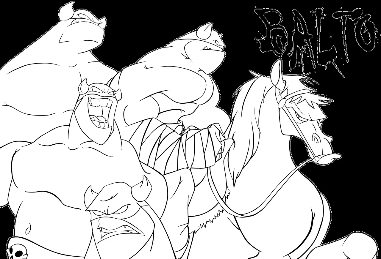 Angry Balto Coloring Pages Crokky Coloring Pages