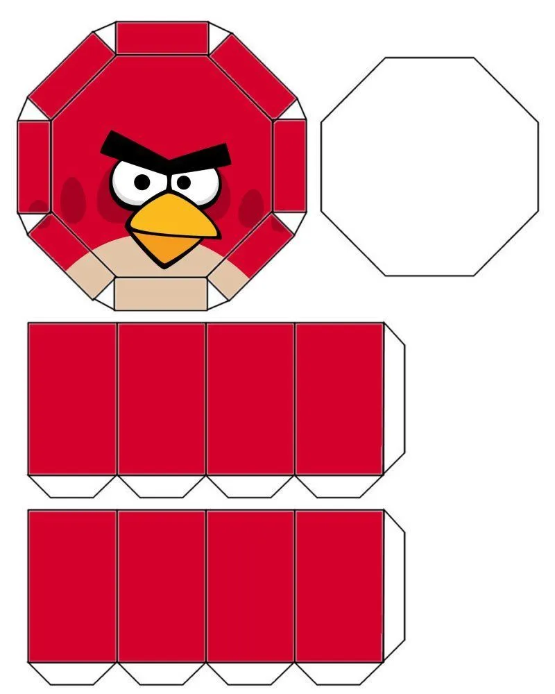 Angry Bird Canister .... free to use free to share | Manualidades, Animales  de papel, Manualidades geniales