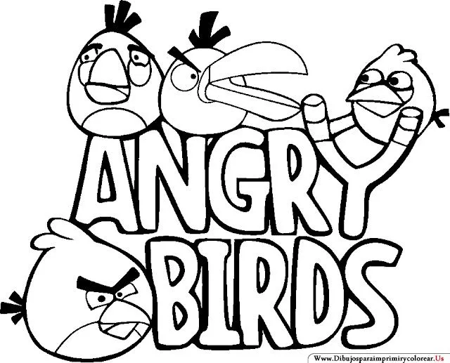 Angry bird para colorear e imprimir - Imagui