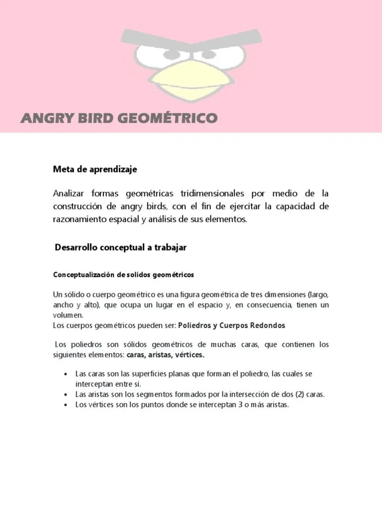 Angry Bird Geométrico | PDF