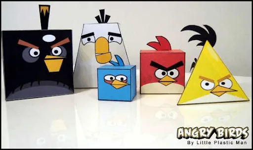 Angry birds armables de papel - Imagui