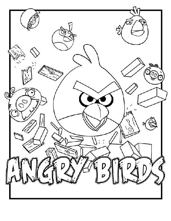 DESENHOS ANGRY BIRDS PARA IMPRIMIR E COLORIR | coisas pra ver