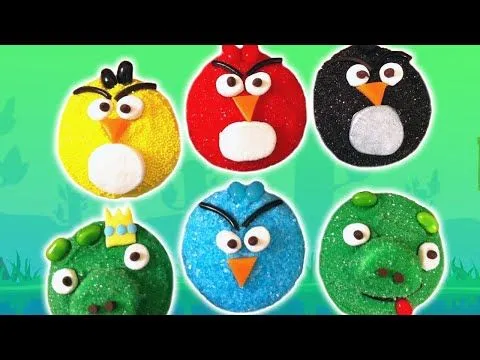 ANGRY BIRDS CUPCAKES - NERDY NUMMIES - YouTube