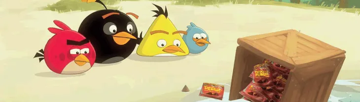 Angry Birds рекламируют Tyrkisk Peber Volcano | Фан-клуб Angry Birds