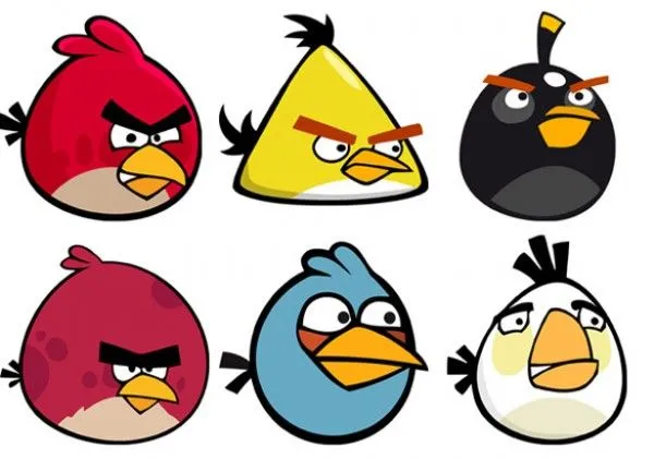 9 Angry Birds Stickers/Icons Vector Set - WeLoveSoLo