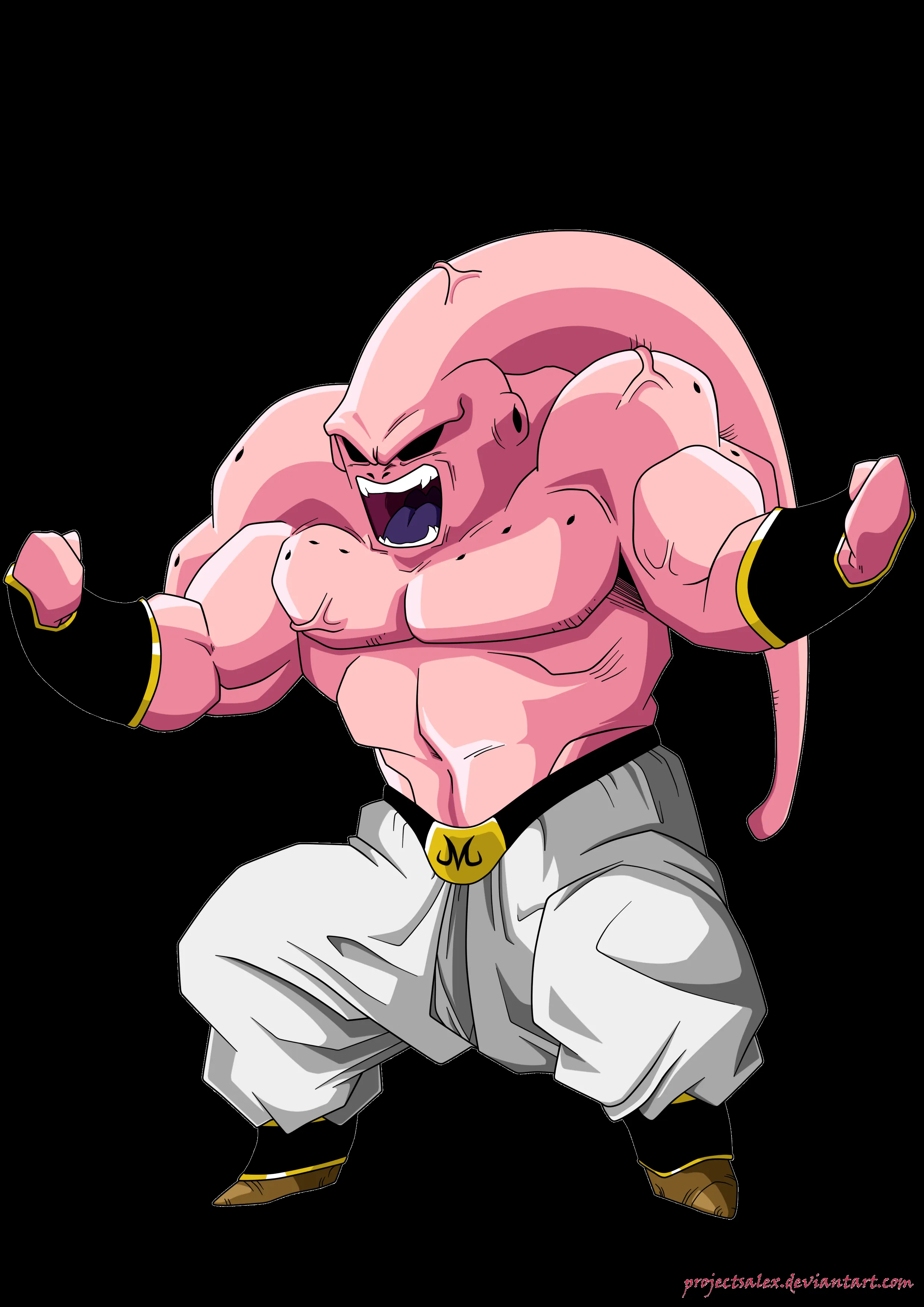 Angry Buu [RENDER] by ProjectsAlex on DeviantArt