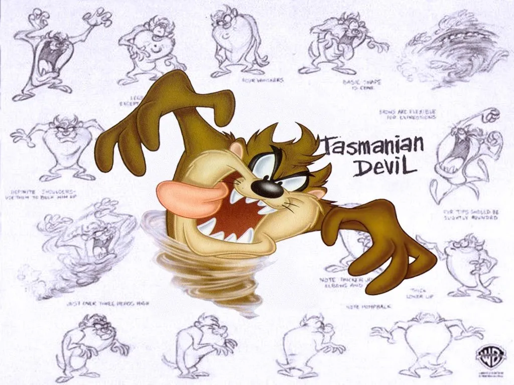 Taz, o el Demonio de Tasmania, es un dibujo animado creado por la ...