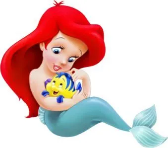 IMAGENES DISNEY PARA IMPRIMIR:LA SIRENITA BABY ARIEL : COSAS PARA ...