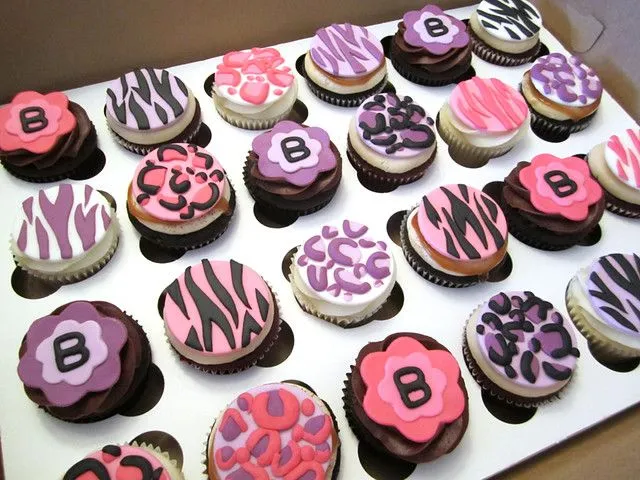 Animal Print Birthday Cupcakes | Flickr - Photo Sharing!