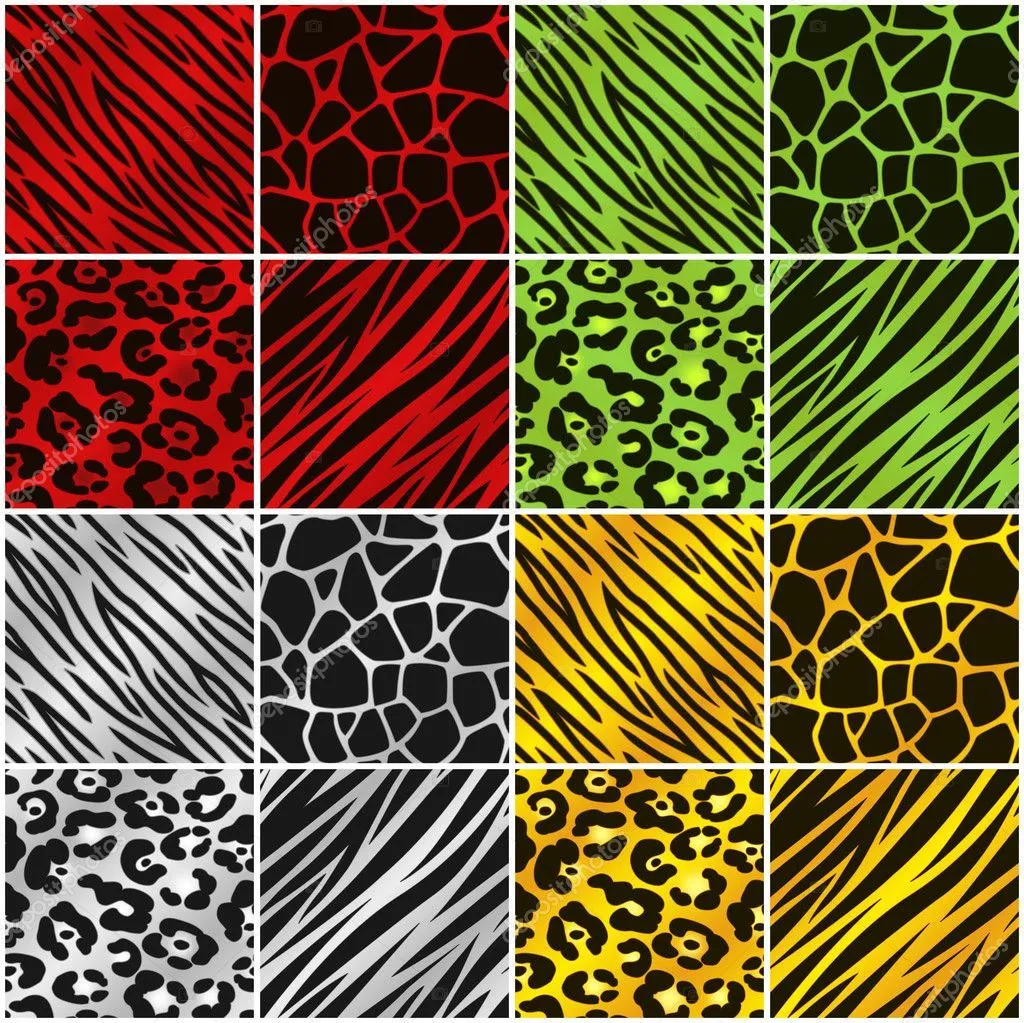 animal print fondos de vacaciones color — Vector stock © AvelKrieg #