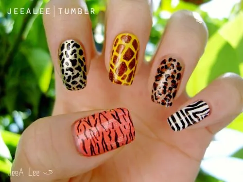 Animal Print Nail Art Tumblr#$%*