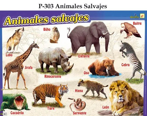 LOS ANIMALES: animales salvajes