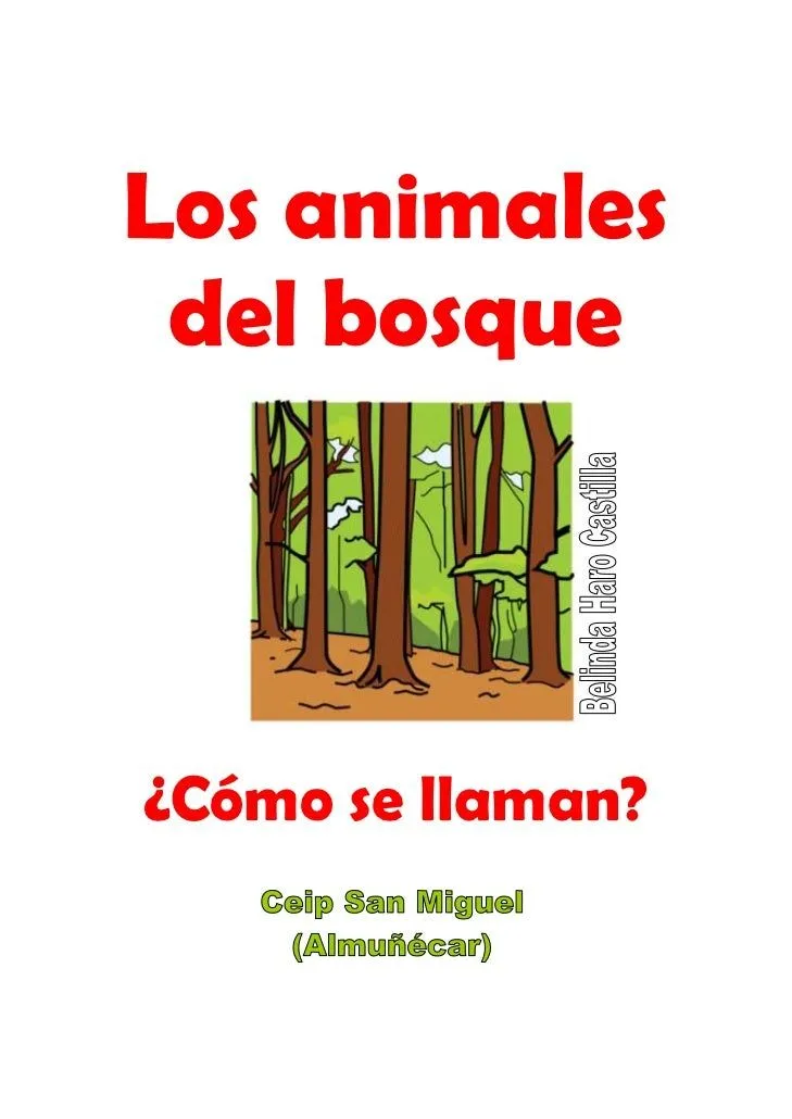 Animales de bosque nombre