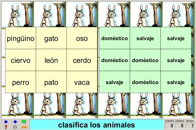 Animales domésticos y salvajes II | Recurso educativo 39458 - Tiching