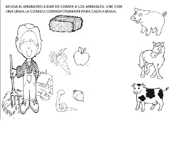 Animales de granja y sus crias para colorear - Imagui