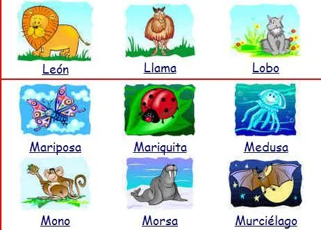 Letra de animales L - Imagui