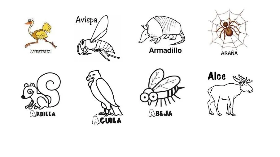 Animales y Objetos Letra A - [PDF Document]