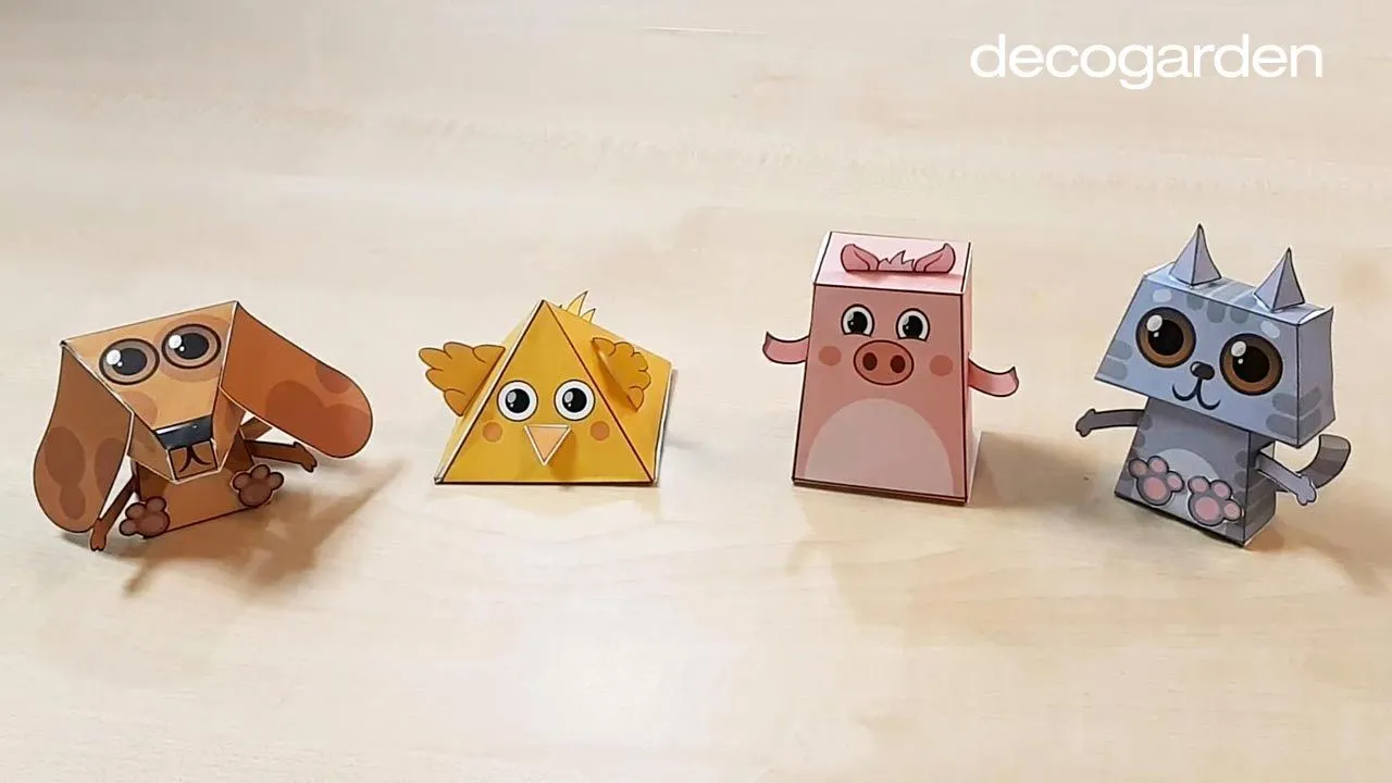 Cómo hacer ANIMALES DE PAPEL en 3D, ¡MUY FÁCIL! 