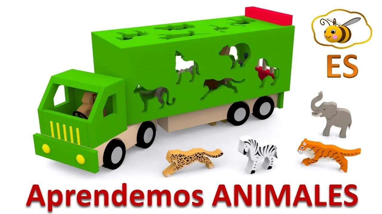 Los animales salvajes para niños. Dibujos animados educativos en ...