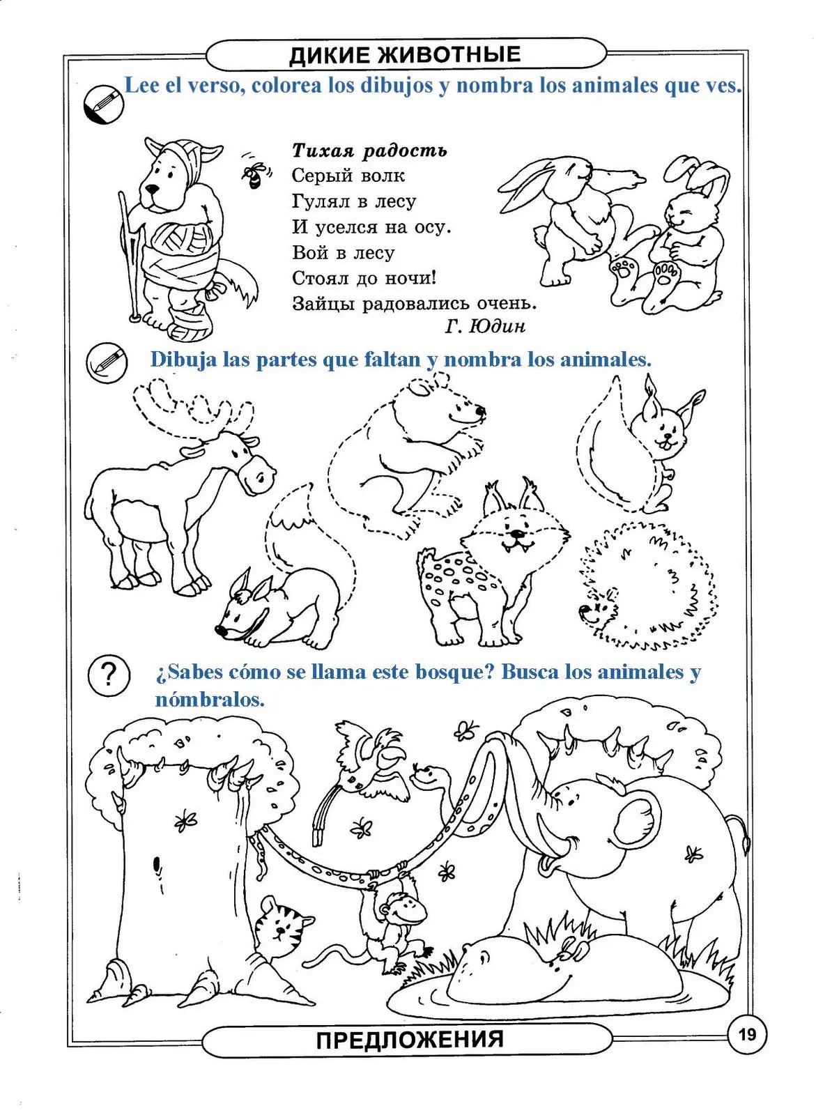 Animales salvajes para niños - Imagui