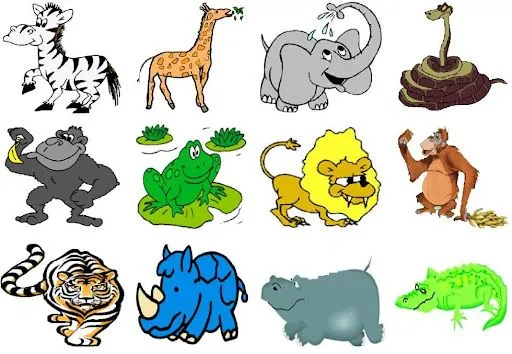 Animales salvajes para preescolar - Imagui